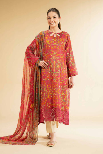 Nishat Linen 2 Piece - Digital Printed Embroidered Suit - 42501729 Online Shopping